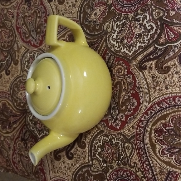 Hall Dining Vintage Yellow Hall China Teapot Poshmark